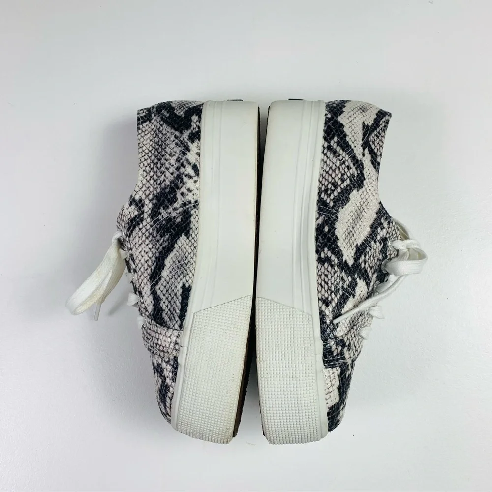 Superga‎ platform sneakers women size 37 snake embossed